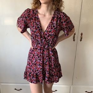 Cute black and red floral dress